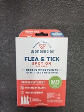 Wondercide Flea And Tick Spot On For Medium Dog 3 Monthly Applications  NEW 