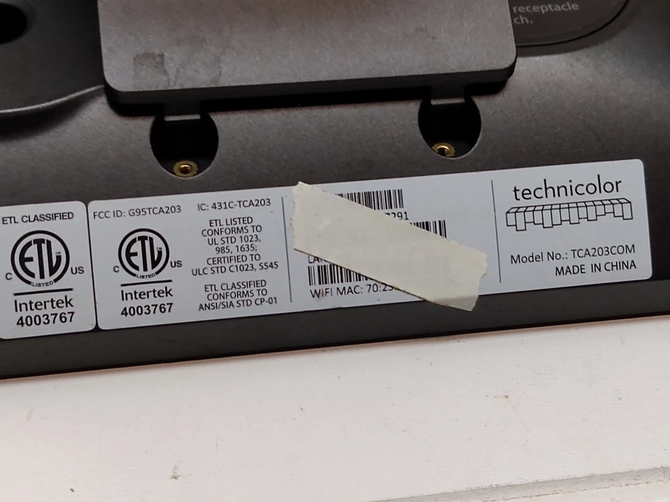 XFINITY Technicolor iControl TCA203COM Automation Touchscreen Replacement Panel - Image 2 of 4