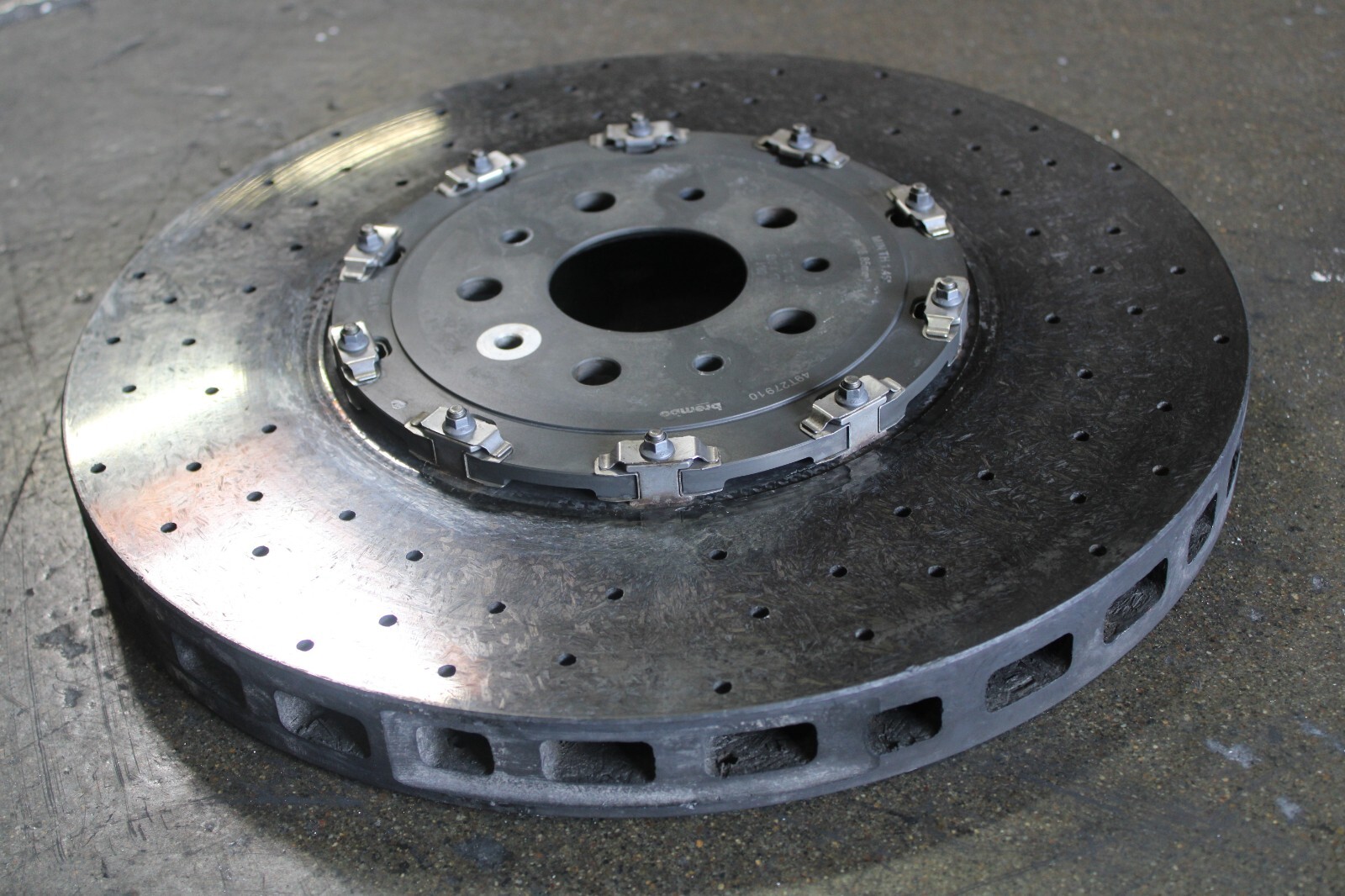 Ferrari GTC4 Lusso, FF, Front CCM Brake Rotor, Chipped, Used, P/N 315457