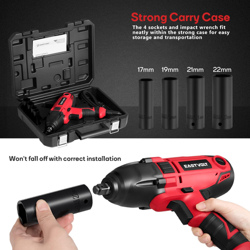 Llave de impacto eléctrica de 800 W, para trabajos pesados, 7,5 A - Bild 5 von 12