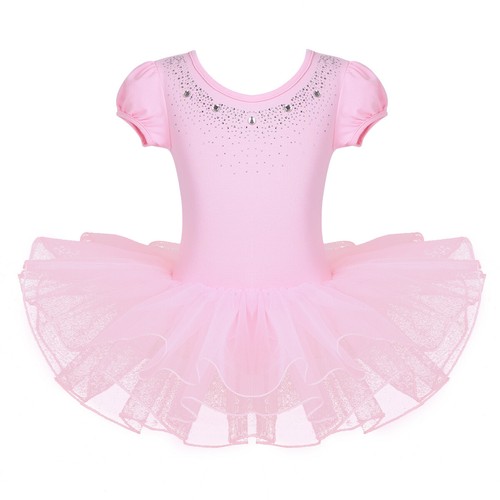 Niñas Malla de Ballet Tutú Vestido Niños Gimnasia Leotardos Body Prendas de Baile Disfraz - Imagen 9 de 48