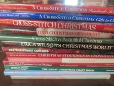 hardcover book christmas cross stitch patterns and techniques ideas