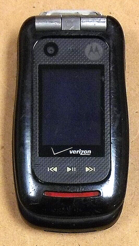 Motorola Barrage V860 - Black and Gray ( Verizon ) Cellular Flip Phone