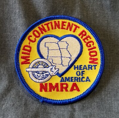 LMH PATCH  NMRA National Model Railroad MID-CONTINENT REGION MCoR  Heart America