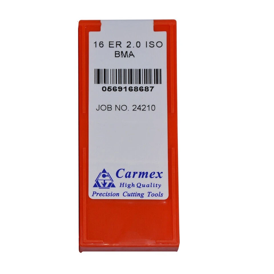 10pcs (1box) 16ER 2.0 ISO BMA High quality Threaded blade Carbide Inserts - Image 2 of 3