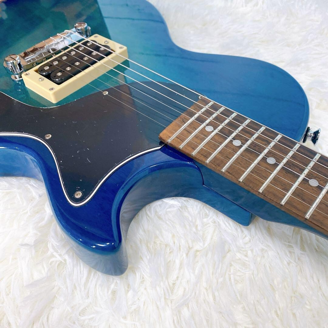 Epiphone Les Paul Junior Electric Guitar Blue Burst rare Epiphone Les Paul Junior Electric Guitar Blue Burst rare