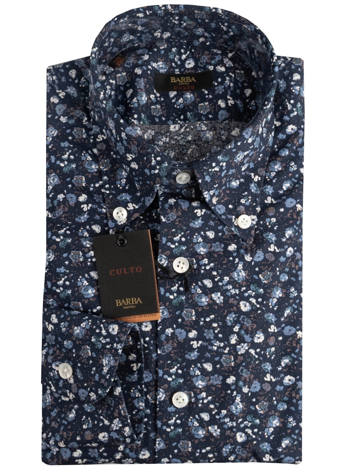 РУБАШКА BARBA NAPOLI CAMICIA из 100 ХЛОПКА ЦЕНА 165 US 42 EU BSX8 44890₽