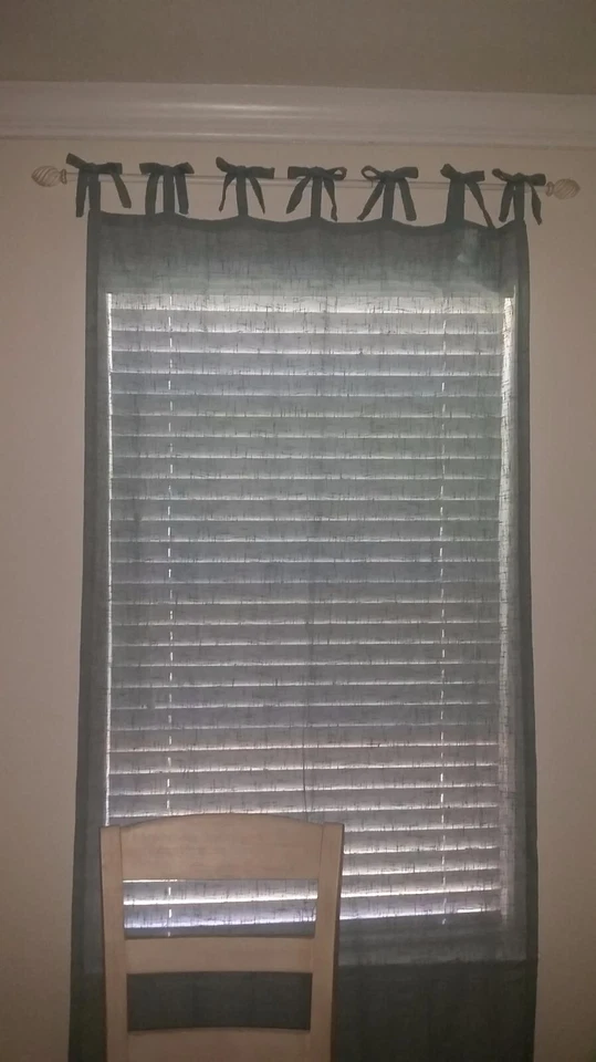 NUEVO 2 paneles Laura Ashley Danbury azul corbata 40x84 rústico romántico Foto 4 de 4