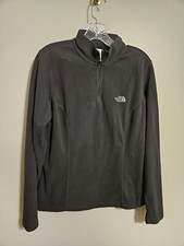 The North Face Womens Black Fleece Quarter Zip Pullover Size Large