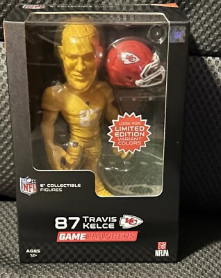 Game Changers TRAVIS KELCE YELLOW VARIANT  NFL 6'' Collectible Figure SEALED NEW
