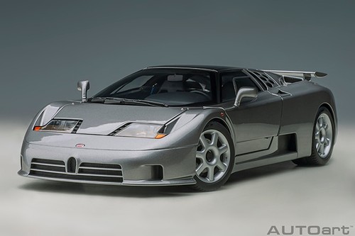1/18 AUTOart Bugatti EB110 SS grau metallizzatto silber Auto Modell 70916