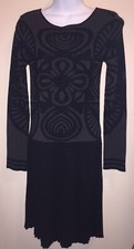 MSSP Dress Size S NWT Black & Grey Long Sleeves