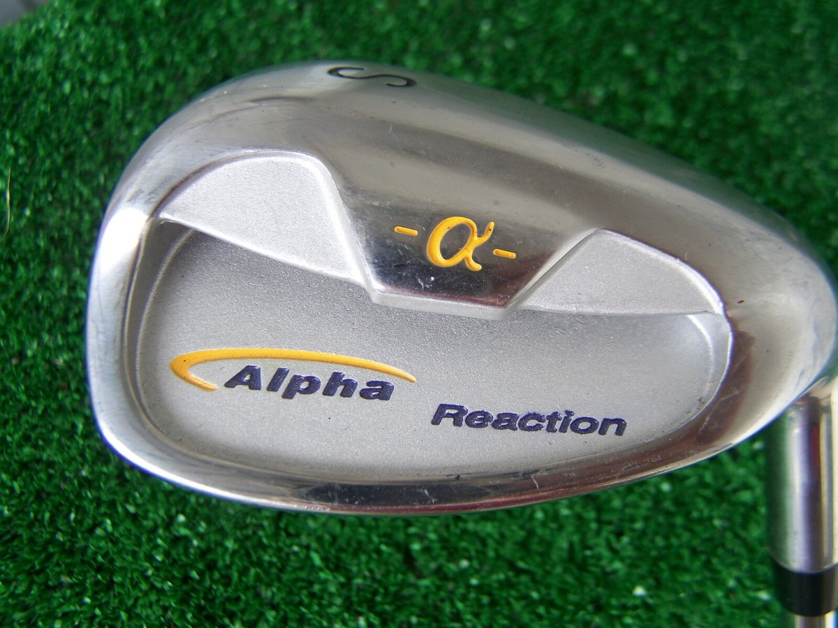 Alpha Reaction 56 Degree Cavity Back Sand Wedge Steel S300 Stiff