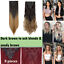 thumbnail 55  - Clip In 100% Real Long as Human Thick Hair Extensions Full Head 8 Pieces/Set UK8