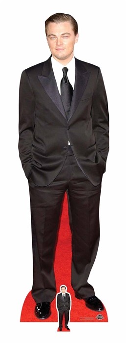 Leonardo DiCaprio Black Suit Lifesize and Mini Cardboard Cutout  / Standee
