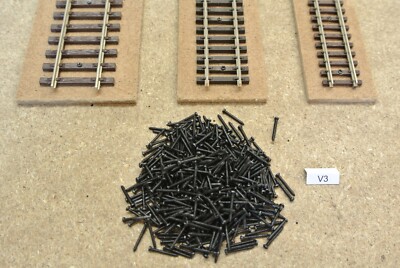 KaModel Gleisschrauben V3, 1,2x10mm, Für Alle HO/TT/N Gleise, 100-500 Stück