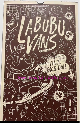 Perfect Pop Mart Labubu Vans Co-Branded Vinyl Face Doll New Perfect Pop Mart Labubu Vans Co-Branded Vinyl Face Doll New