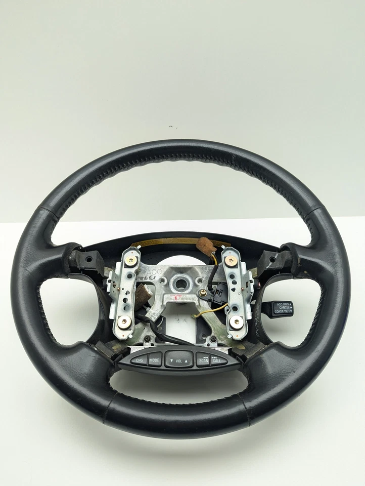 1997-1999 Mitsubishi 3000gt FWD DOHC Steering Wheel Black - Image 2 of 4
