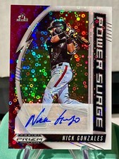 ⚾️ 2020 Prizm Draft Picks Nick Gonzales Power Surge ⭕️ Red Donuts ⭕️ Auto /50 ⚾️