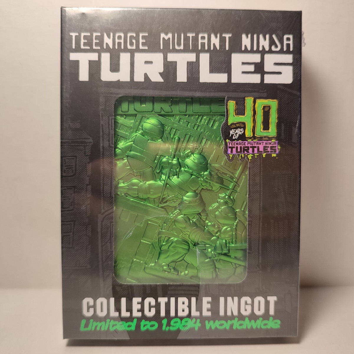 Teenage Mutant Ninja Turtles Metal Card Ingot Official TMNT Green