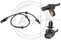 A.B.S. 31636 Sensor, Raddrehzahl Hinten Rechts Passend FüR Nissan
