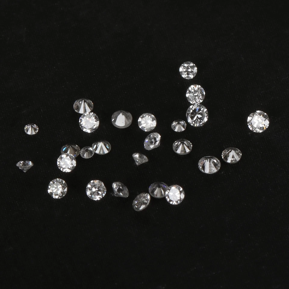 G-H-I 0.50 Carat 2.5 mm Size 8Pc EGL Certfied Loose Lab Grown CVD Diamond Lot - Image 2 of 4
