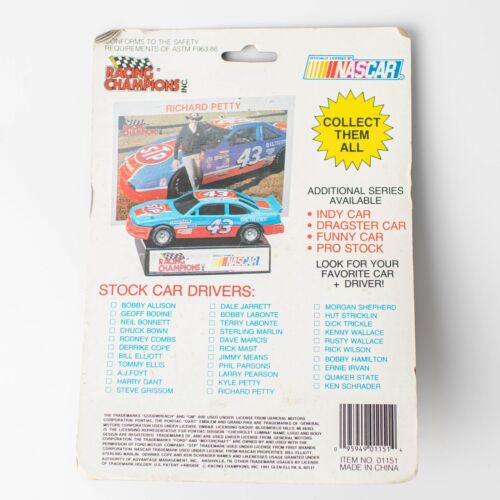 Vintage Kenny Wallace #36 1991 Stock Car Nascar Collectors Die Cast Car - Picture 2 of 2