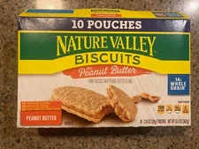 Nature Valley Biscuits With Peanut Butter 13.5 oz 10 ct With Granola Clusters
