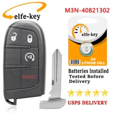 Keyless Entry Remote Start Car Key Fob 4 Button for Dodge Journey 2011-2020 ID46