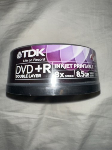 TDK dvd-r 8x 8.5gb 25 Discs - 第 1/5 張圖片
