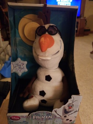 Disney Frozen Olaf Talking Singing Plush Snowman NEW! | eBay