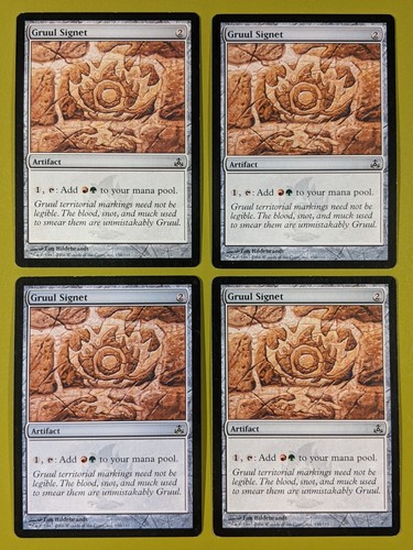 Gruul Signet x4 Guildpact 4x Playset Magic the Gathering MTG