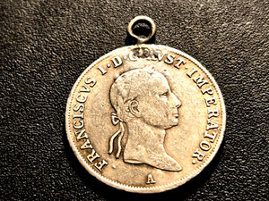1831-35 AUSTRIA SILVER 20 KREUZER FRANZ I 28mm MELT VALUE $4.66