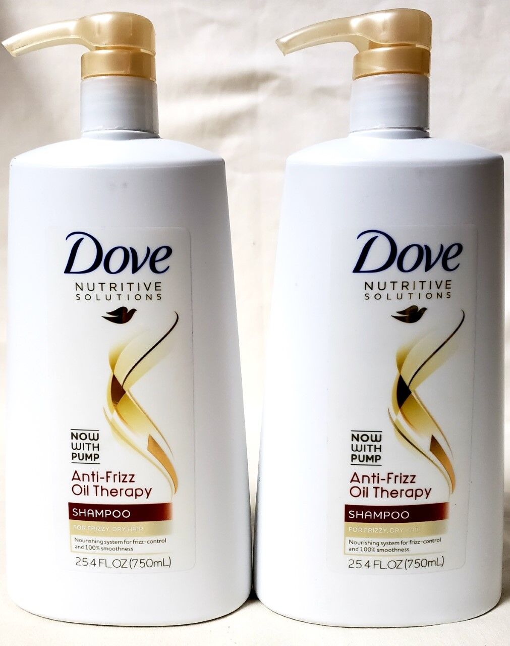 4 Dove Nutritive Solution Anti Frizz Oil Therapy Shampoo 25 4 With Pump Dry Hair For Sale Online