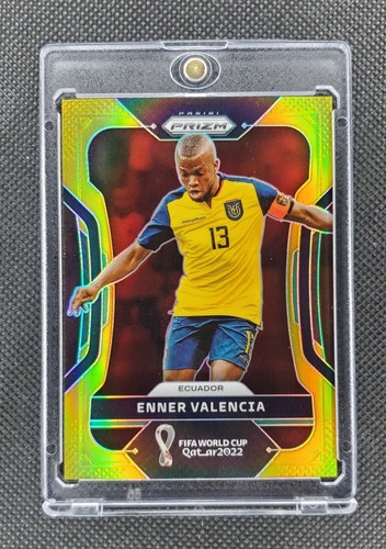 2022 Prizm World Cup Enner Valencia /10 Gold - Ecuador