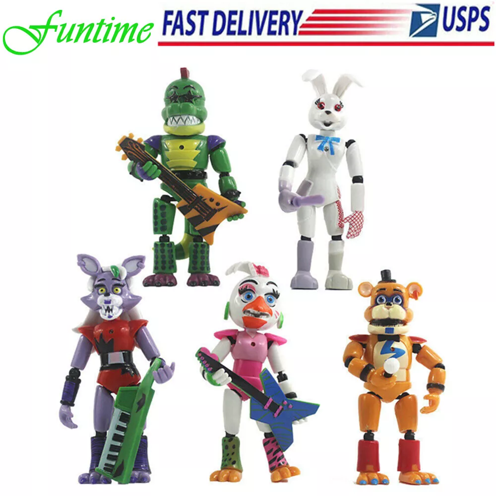 5Pcs / Set Five Nights At Freddy's Game FNAF Figure Funtime Freddy