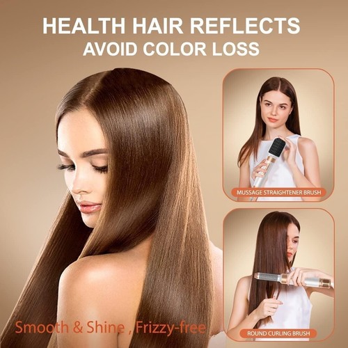7-in-1 Hair Dryer and Styling Tool: Hot Air Curlers, Curling Brush, Hair Iron - Bild 5 von 6