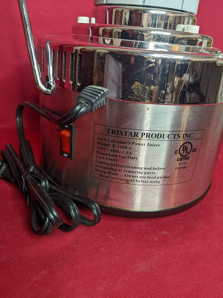 Jack LaLanne's Power Juicer model E1188 Replacement Motor Base Only eBay