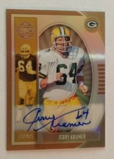 2019 Panini Legacy Legends JERRY KRAMER Hot Box Bronze AUTO #06/35 Made Packers