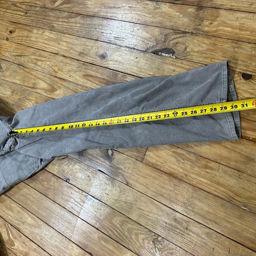 Calvin Klein Corduroy Pants Mens 38x30 Grey Chino Stretch Straight Baggy Y2K - Picture 7 of 11