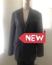 Men s Gray H M blazer jacket sport suit coat lightweight slim 38R