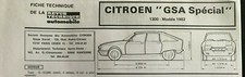 Revue technique Citroen GSA