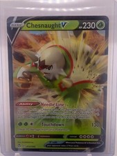 chesnaught v pokemon card price Chesnaught V 015/195 Swsh12: Sword & Shield - Silver Tempest Holo for sale  online