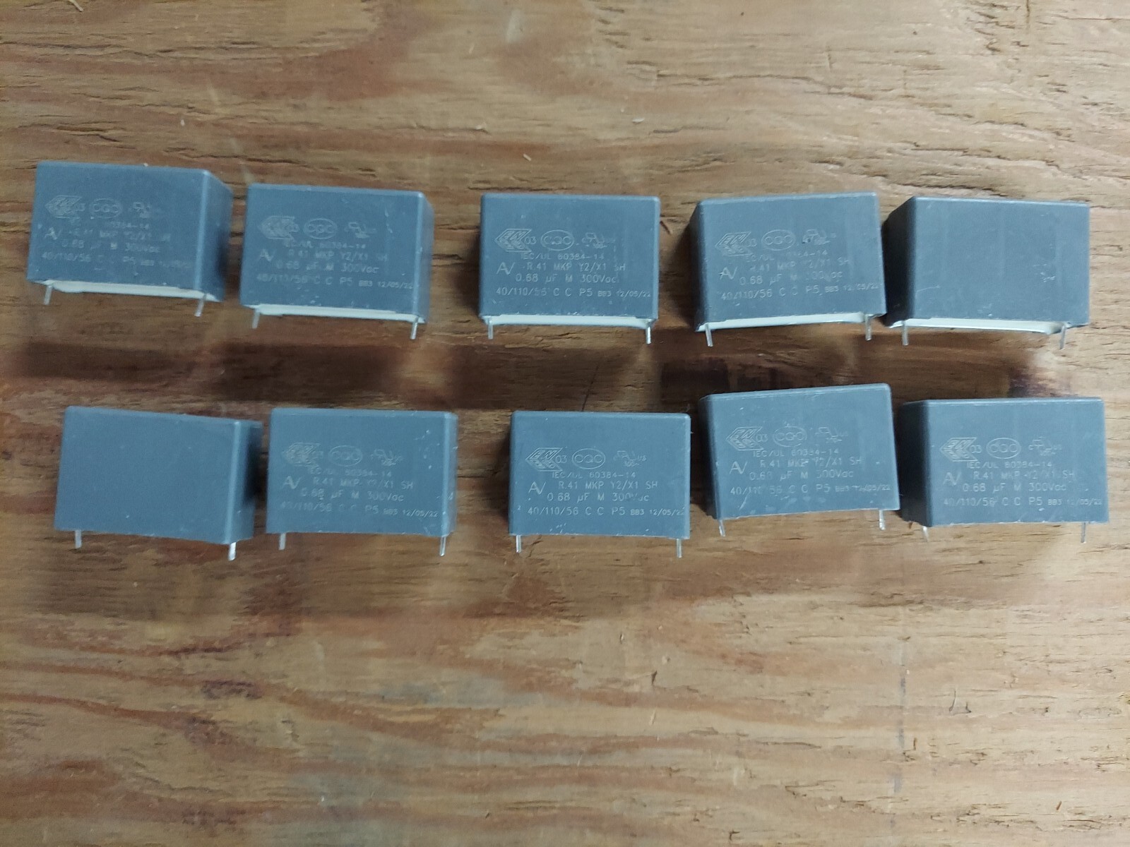 Capacitors 10 CQC IEC/UL - 60384-14 R.41 MKP Y2/X1 SH .68 UF M 300VAC ...