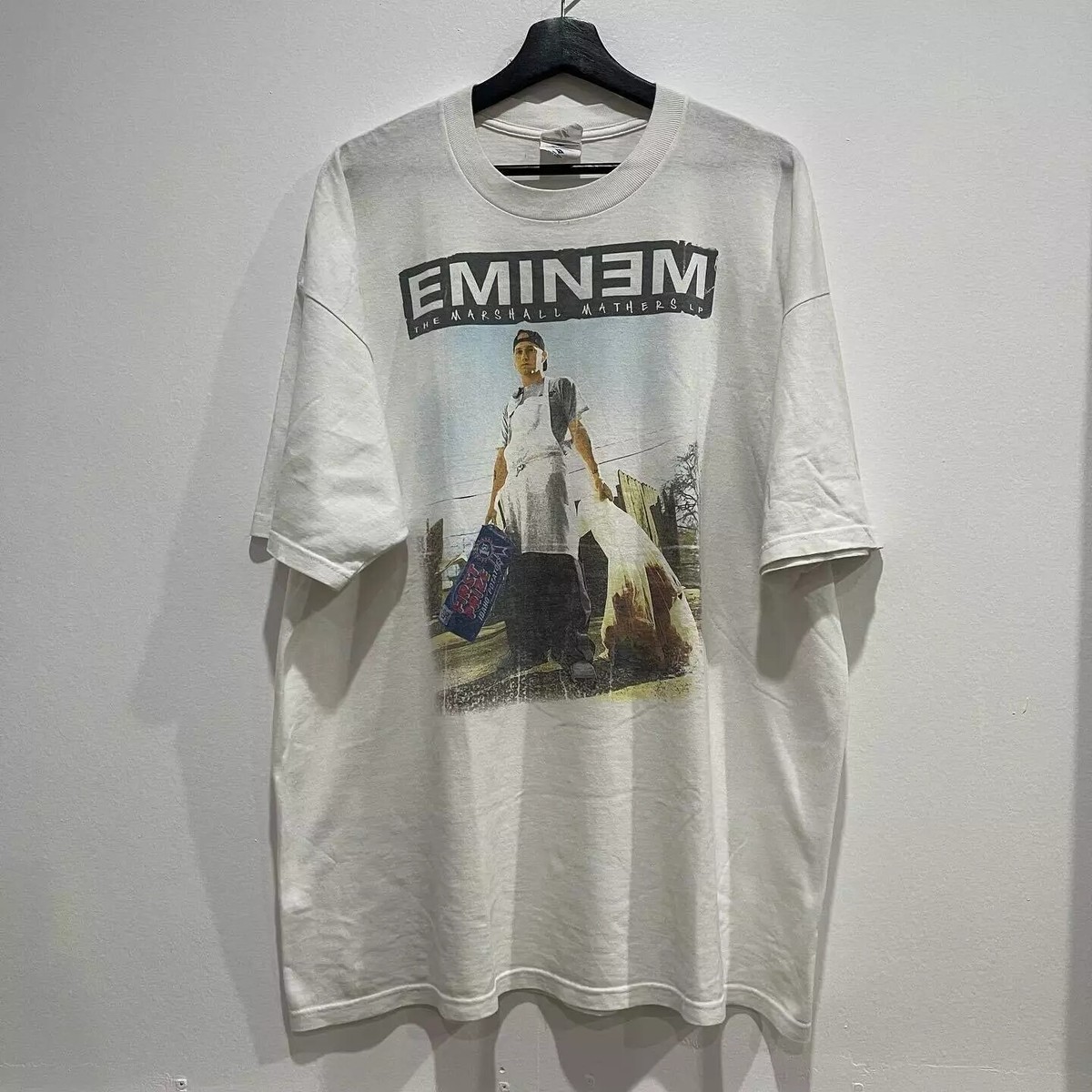 Eminem The Marshall Mathers LP Tシャツ Eminem The Marshall Mathers LP 00s White Short Sleeve Unisex