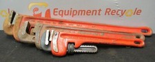 Ridge Tool Straight Pipe Wrench 24" 18" 14" Heavy Duty Cat Iron Lot of 3