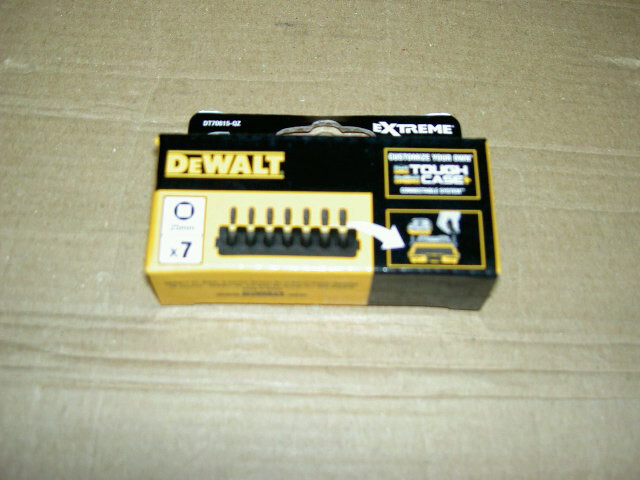Dewalt DT70815 7pc 25mm Square Mix Bar Flextorq sq1,sq2 and sq3 brand new