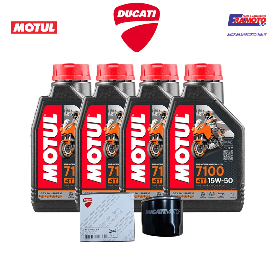 Juego Inspección 15W50 + Filtro Original Para DUCATI 848 Hypermotard 796 821 950 Foto 2 de 4