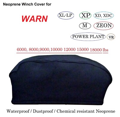  Neopren Abdeckung WARN Seilwinde 6000 8000 9000 12000 15000 18000lb wasserdicht XL04