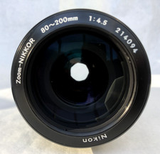 NIKON ZOOM-NIKKOR 80-200mm f4.5 MANUAL FOCUS PUSH/PULL ZOOM LENS